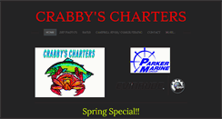 Desktop Screenshot of crabbyscharters.com